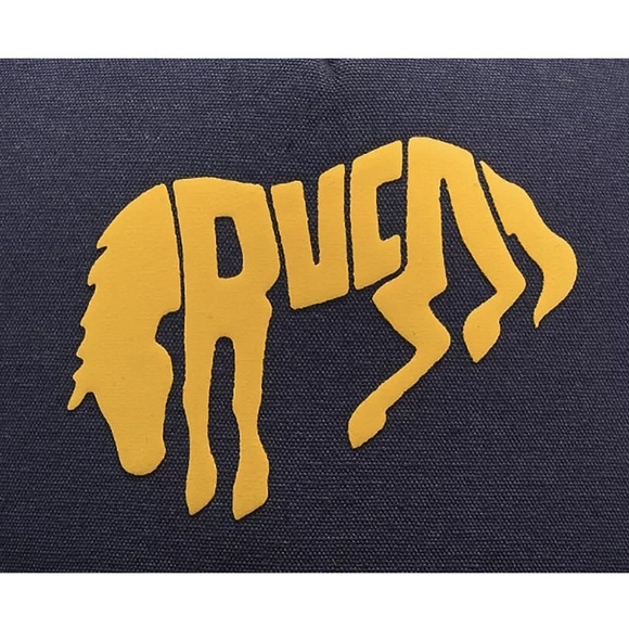 RVCA Buck Navy Trucker Hat New With Tags - Picture 3 of 3